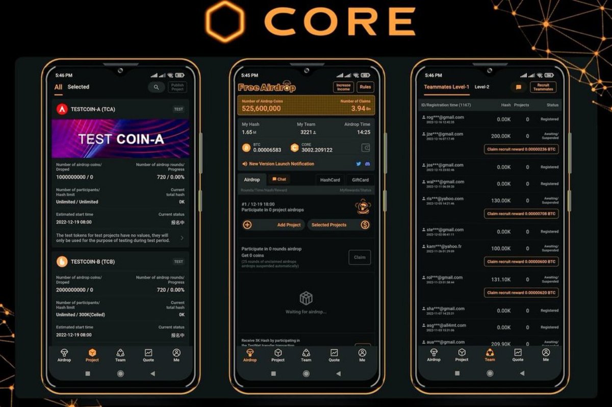 🛑 MIND IT‼️
👇
We are currently in a 7-day new app SATOSHI V2 APP testing process. This is not mainnet!  It's literally an airdrop test.  Give us time to adapt to the app. Let's see what's perfect rather than what's urgent.

📌 Know More-👇
t.me/cryptoappminer…

#CoreDao_Org