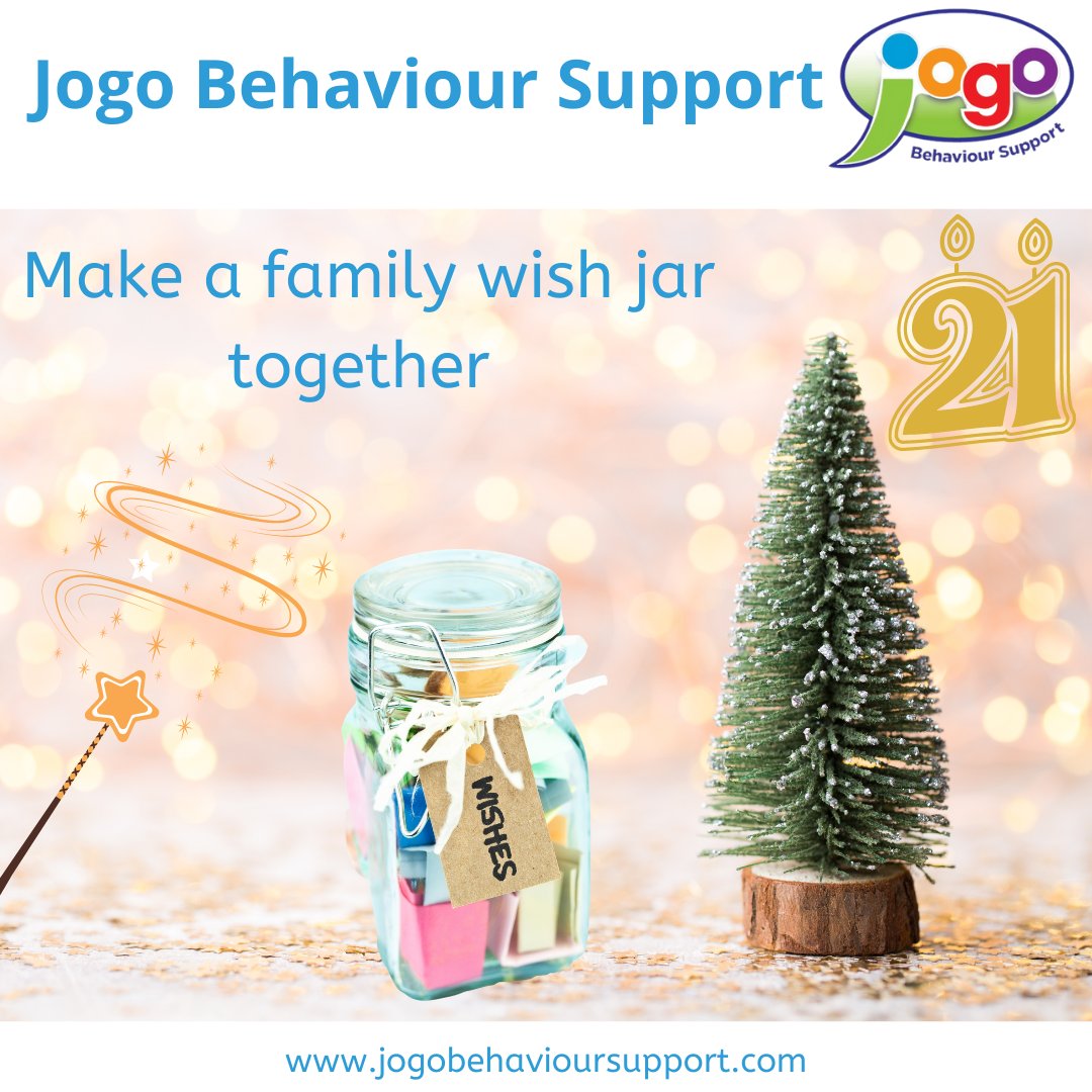JogoBehaviour's tweet photo. Day 21 of #JogoAdventcalendar. Make a family wish jar together. Use scrap pieces of paper to write your wishes on, encourage each family member to think of a wish of something to do together next year.
#jogobehavioursupport #families #parenting #wishes #wishjar #familywishes https://t.co/1mc7EoiSwb