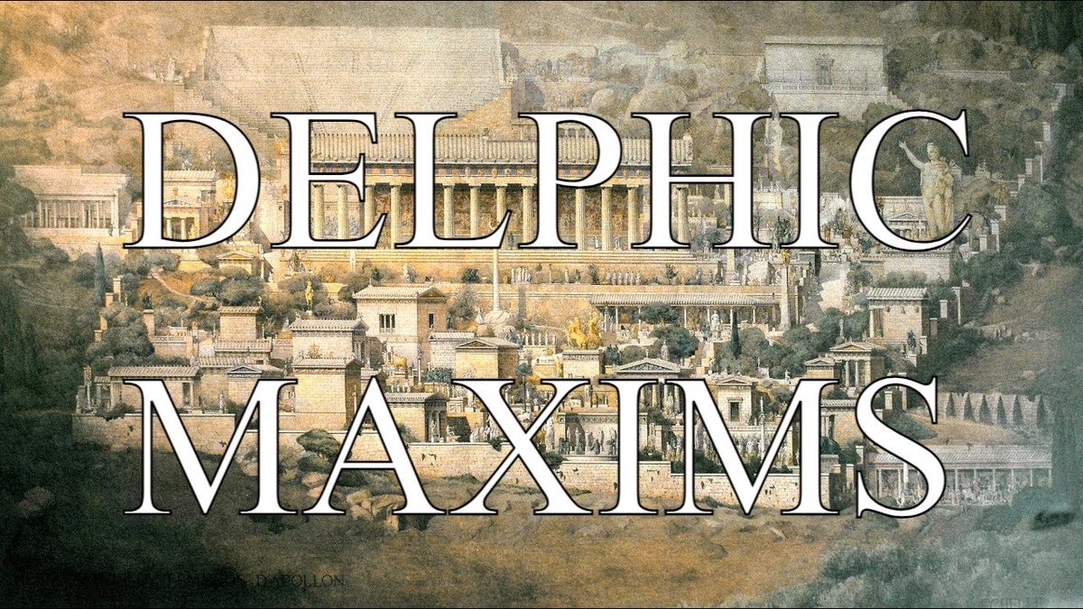 New reading! The 147 Delphic Maxims of Stobaeus youtu.be/6rHfm8zmiEU