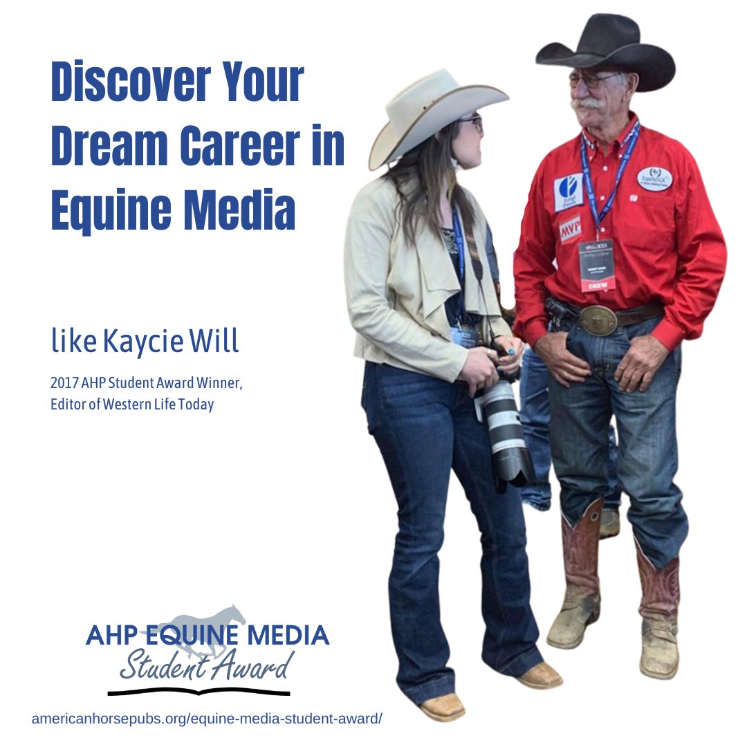 Apply for the 2023 American Horse Publications Equine Media Student Award and set your sights on a career in equine media. Winners receive a $1,000 award to attend the AHP Conference in Tempe, AZ June 22-24. Deadline: 2/14/2023 fal.cn/3uBZP
@ahorsepubs #ahpequinemedia