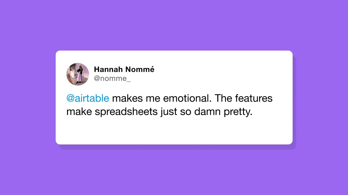 Airtable tweet media