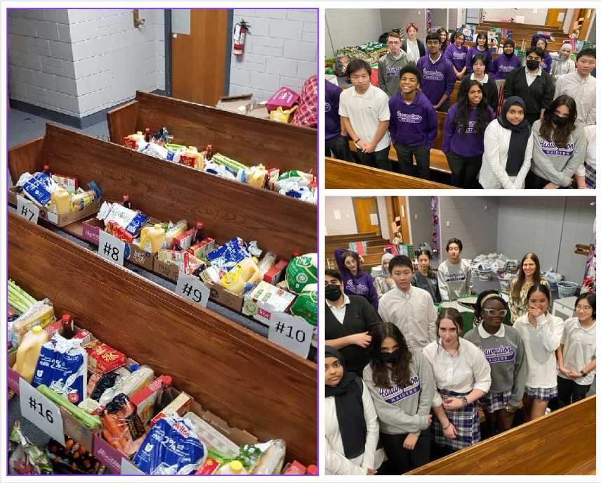 The Assumption community continuing to assist its students and their families with our annual Christmas gift and food baskets! <a href="/WECDSB/">WECDSB</a>