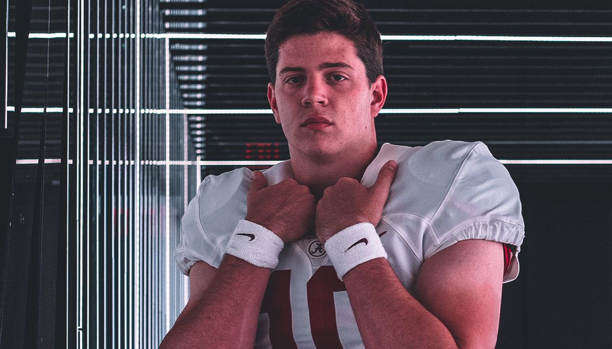 AlabamaFTBL's tweet photo. Welcome to the Bama Family! @eli_holstein10 https://t.co/0YrDg3xRhH