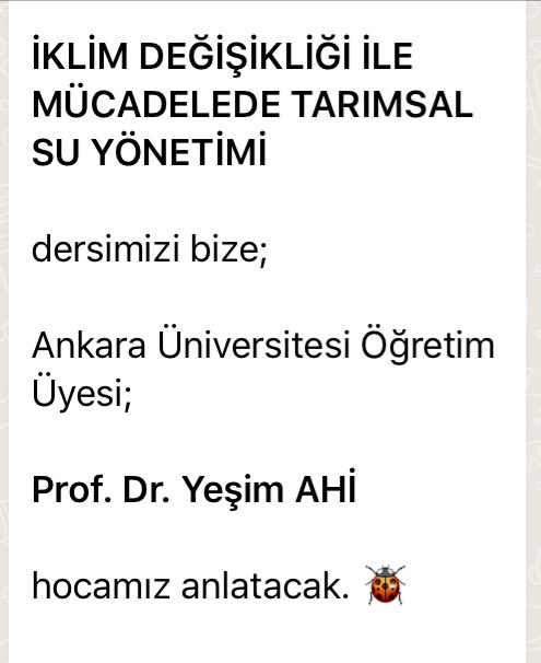 SermetTuba's tweet photo. @antalyailtarim @gokhankaraca_ @ersinyazici1 @VahitKirisci @TCTarim @bsgmtr #GelecekTarımda #iklimdeğisikliğiakademisi 1.Yoklama https://t.co/umsW7CEjG8