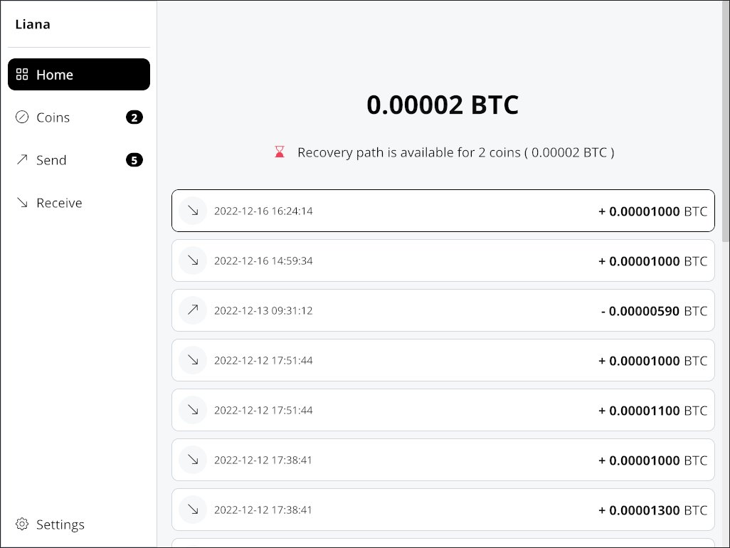 Introducing Liana, by @Wizardsardine . A new type of Bitcoin wallet built  around Miniscript: it feels like any wallet BUT it has a big difference:  you have a recovery path after you