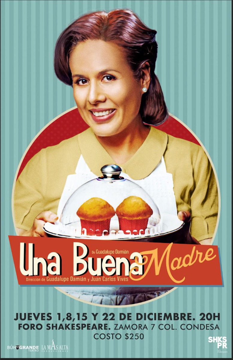 Tenemos 3 PASES DOBLES para la última función mañana de #UnaBuenaMadre en el Foro Shakespeare.

Solo da RT y mándanos tu nombre completo por mensaje 😉