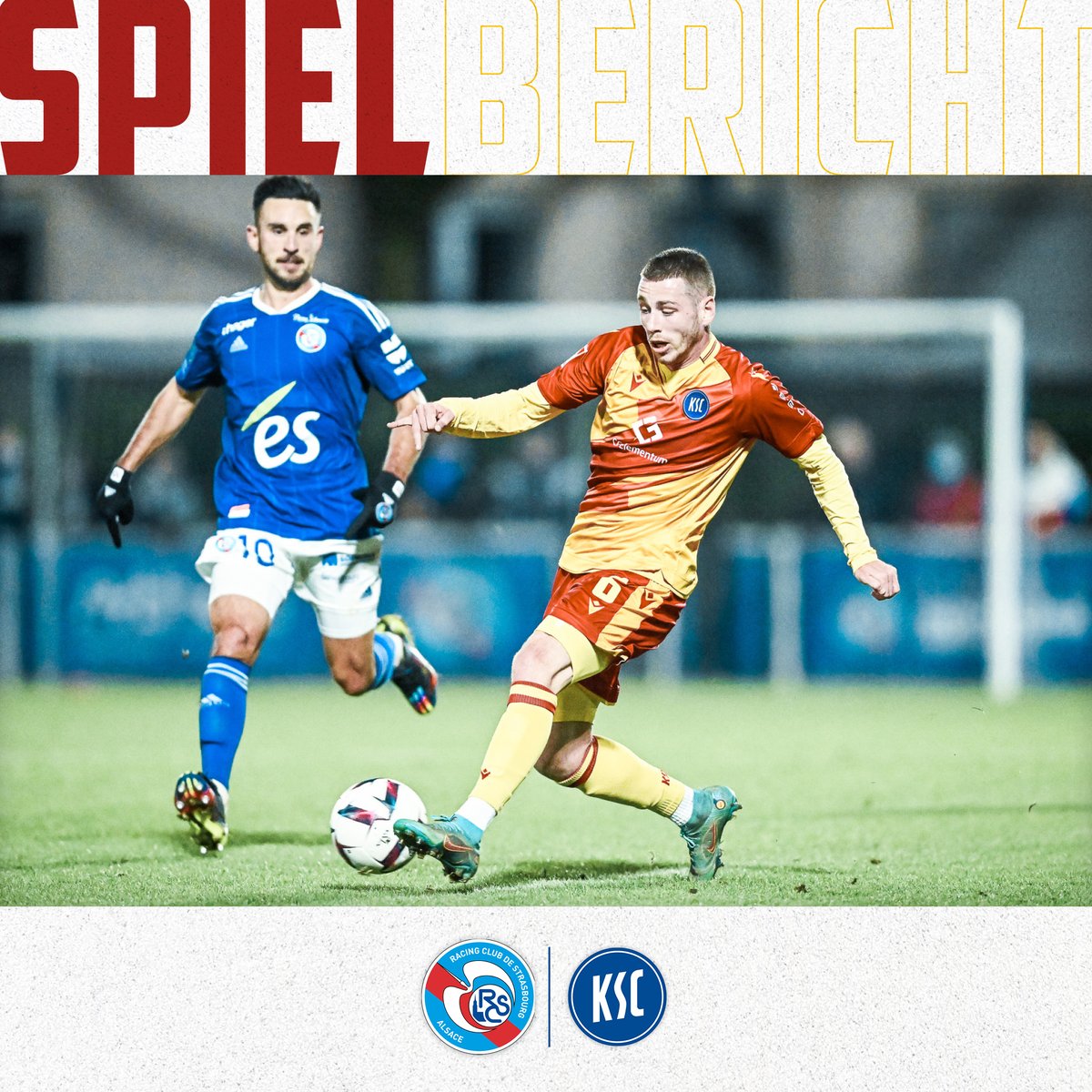 KarlsruherSC's tweet photo. Das Testspiel bei unseren Freunden Racing Club de Strasbourg Alsace endet 1:1-Untenschieden. 💙🤍
Zum Spielbericht unseres letzten Spiels des Jahres geht es hier ➡️https://t.co/T3i2dVSI8W
#rcsaksc
#KSCmeineHeimat https://t.co/kLWPd5AZyd