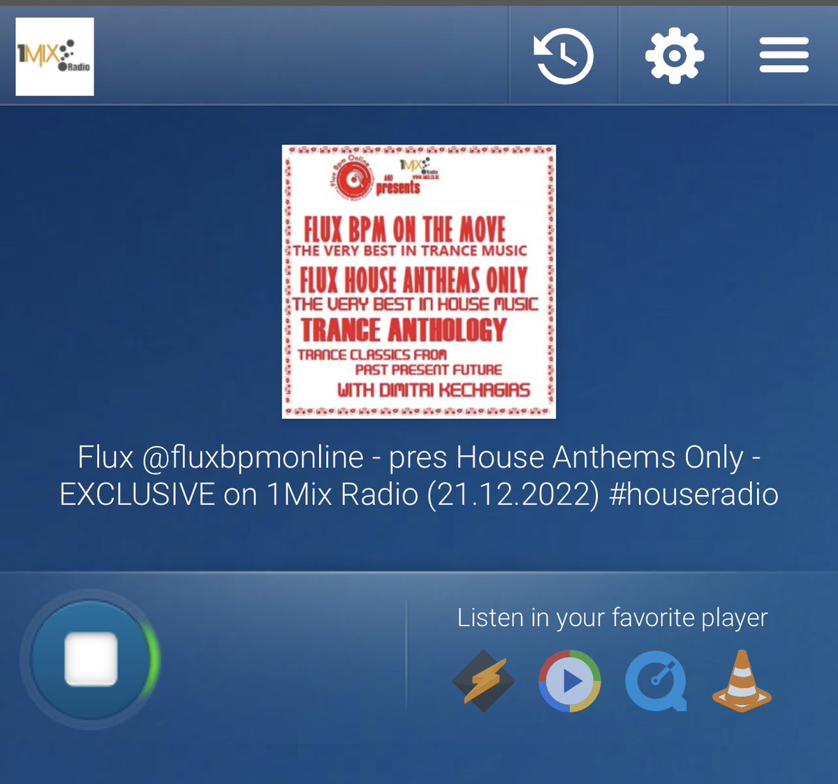 #fluxhouseanthemsonly @Onemixradio @1mixTrance listen.1mix.co.uk/#EDM%20Stream thanks @Anjunadeep @Anjunabeats @Colorize_Music @Enhanced_Music @Zerothreemusic @Armada @SirupMusic @whoapromotions @DDC_Trendcharts @ThePowerGroup @infectiouspr @relishprfactory #houseradio