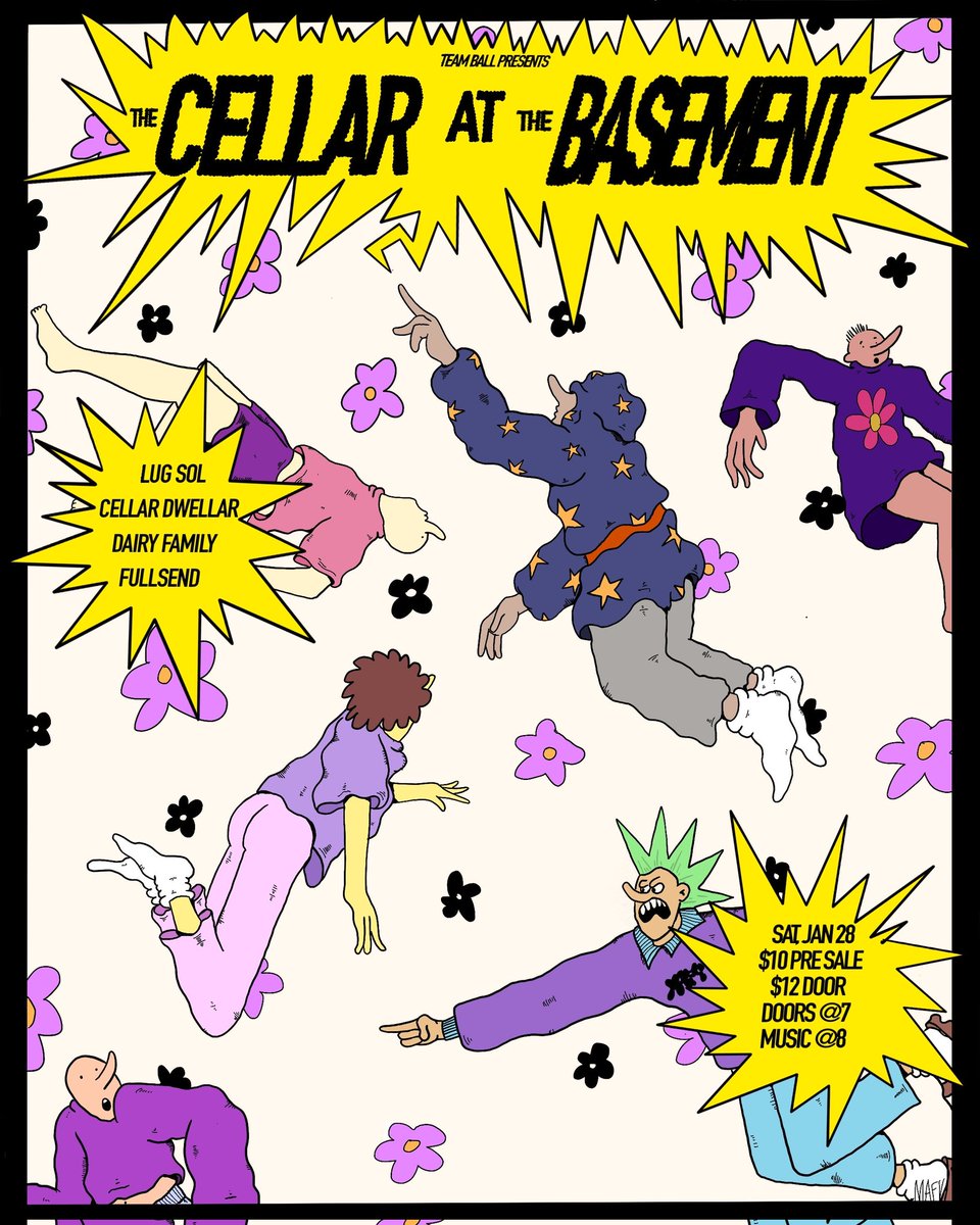 Who's ready to start 2023 off with a BANGER!?!! Jan 28th at The Basement we are teaming up with some of your Cellar favorites to bring you a rowdy night of fun under the floor!
Tickets are ALMOST SOLD OUT already!! 
$10 Presale  /  $12 Door (if any are left)
🎟️ Ticket Link In Bio