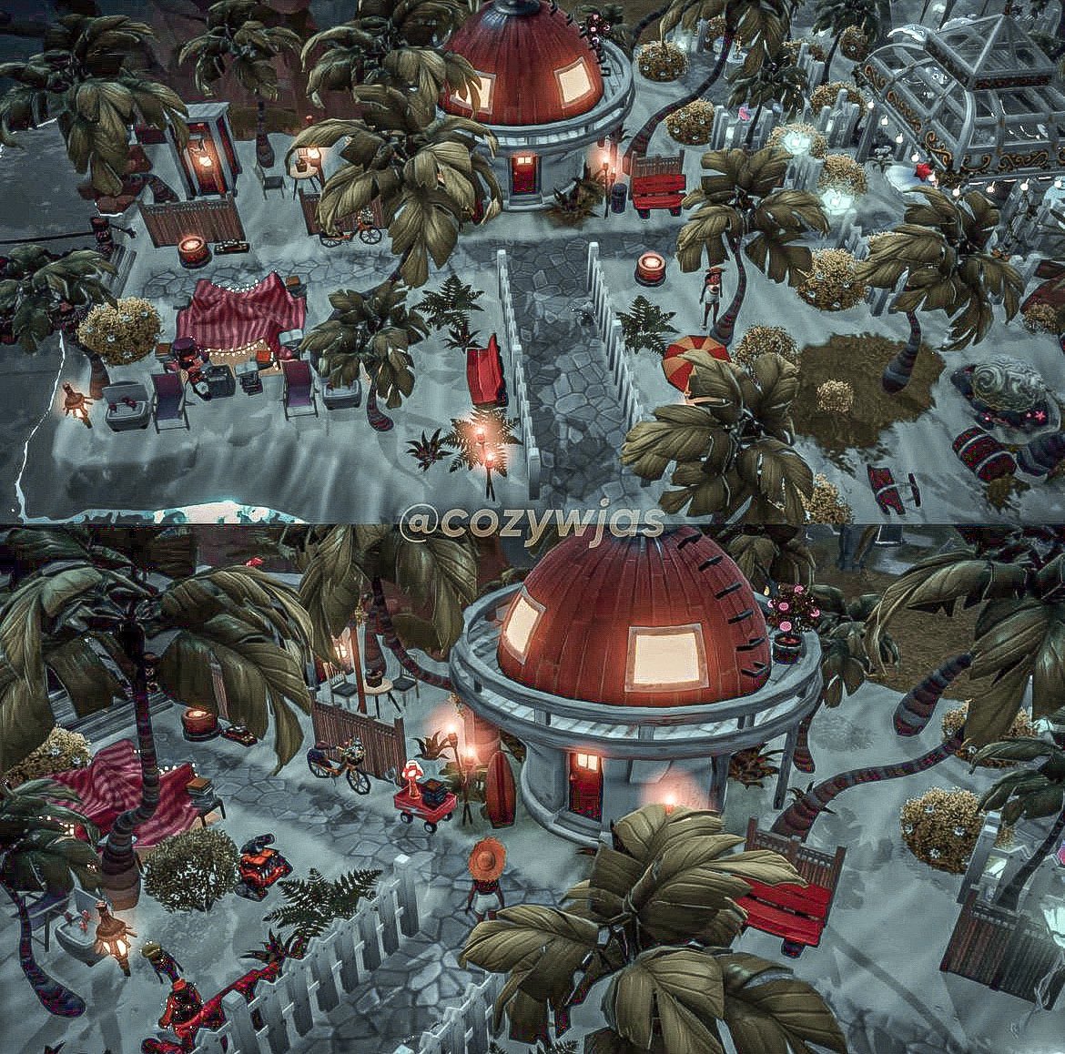 cozywjas's tweet photo. Stitch’s Yard at Night 🏝🤍 @DisneyDLV #DisneyDreamlightValley #DreamlightValley #DDLV #DDLVCommunity #DisneyDLV https://t.co/avbAfSGBhx