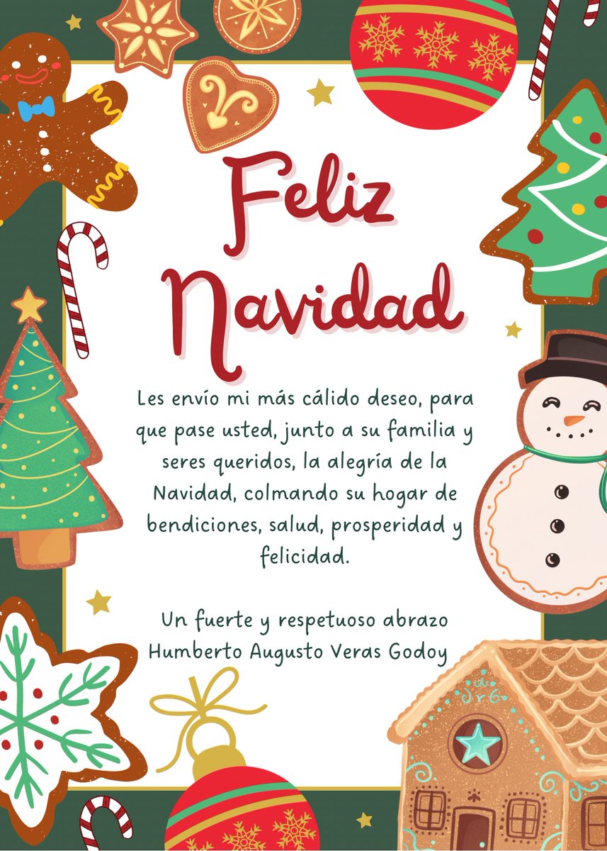 Que durante esta Navidad se encuentren rodeados de su familia y seres queridos, que su hogar reciba miles de bendiciones. #FelizNavidad