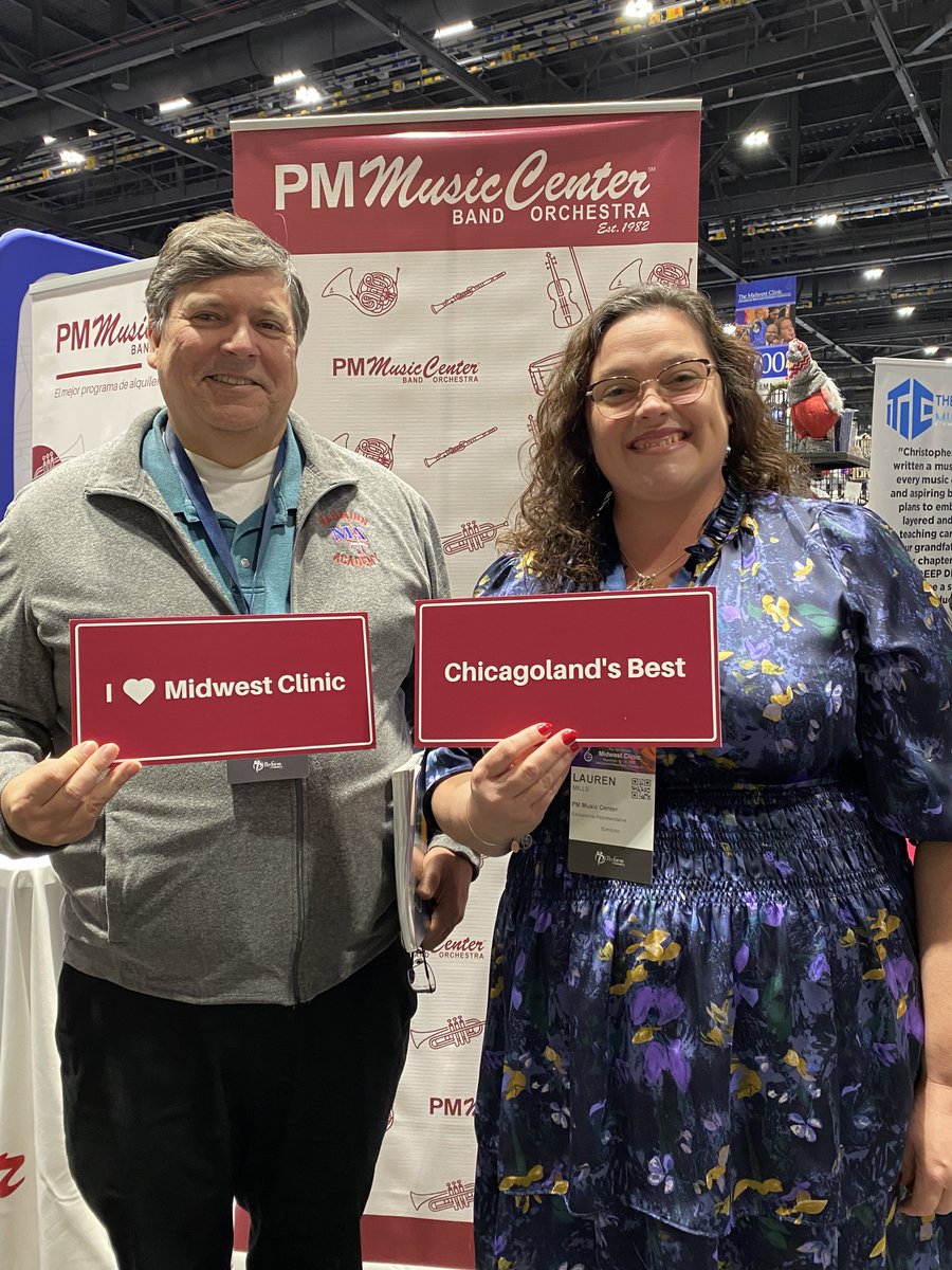 pmmusiccenter's tweet image. #TheMidwestClinic has been a blast! It was wonderful to see our directors and to meet music educators from all over the Chicagoland area. We'll see you next year, Midwest!