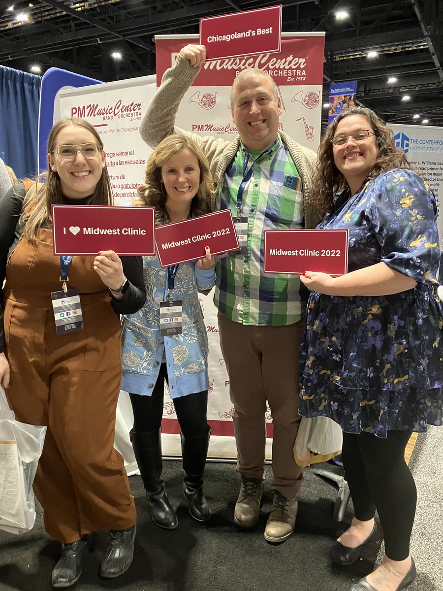 pmmusiccenter's tweet image. #TheMidwestClinic has been a blast! It was wonderful to see our directors and to meet music educators from all over the Chicagoland area. We'll see you next year, Midwest!