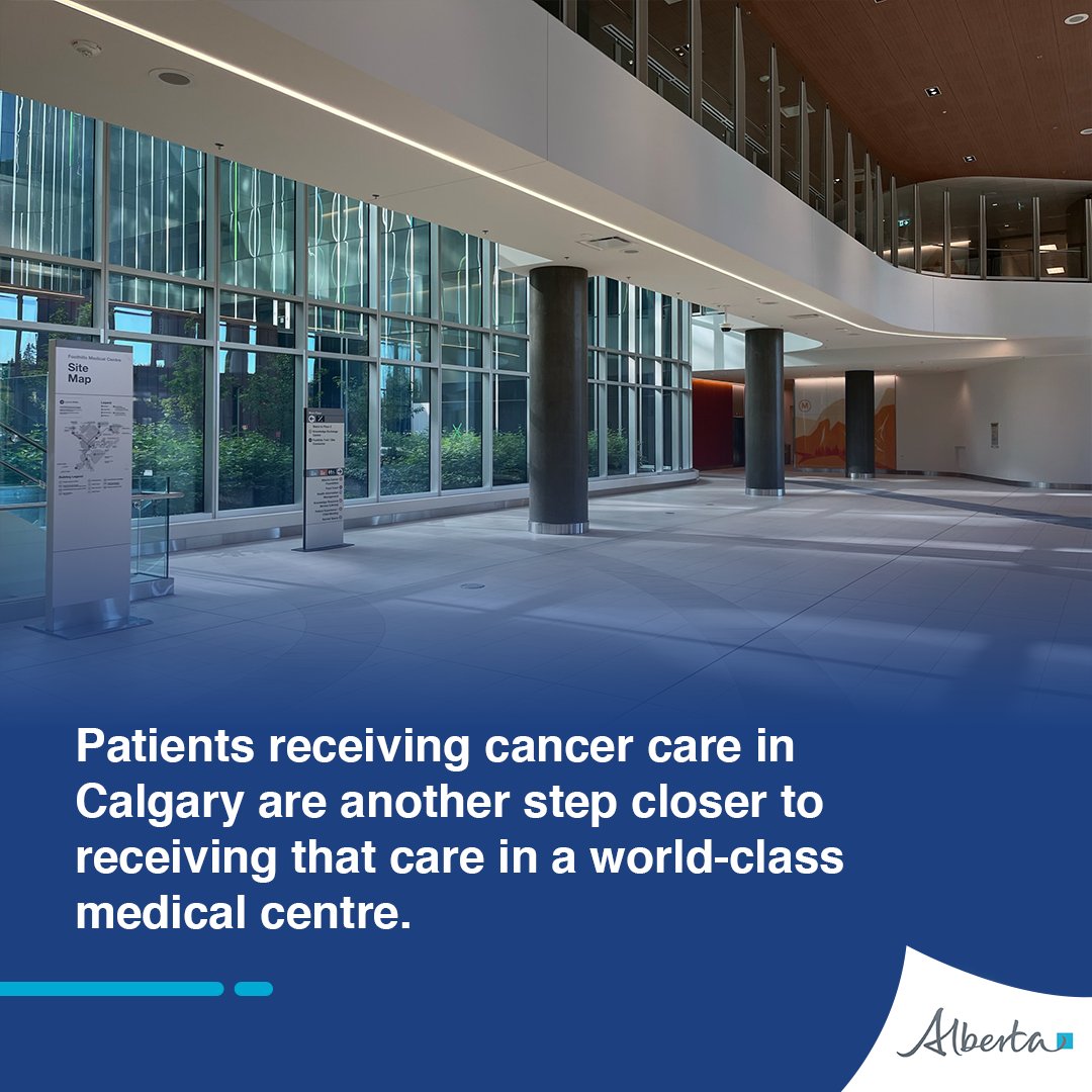 BrianJeanAB's tweet photo. As we reach end of construction on the Calgary Cancer Centre, Albertans are one step closer to top-of-the line cancer care services.
This project has employed almost 9,000 workers in construction and the trades, and was made possible by $1.4 billion in investment.
#ableg https://t.co/ee91EYNgiQ