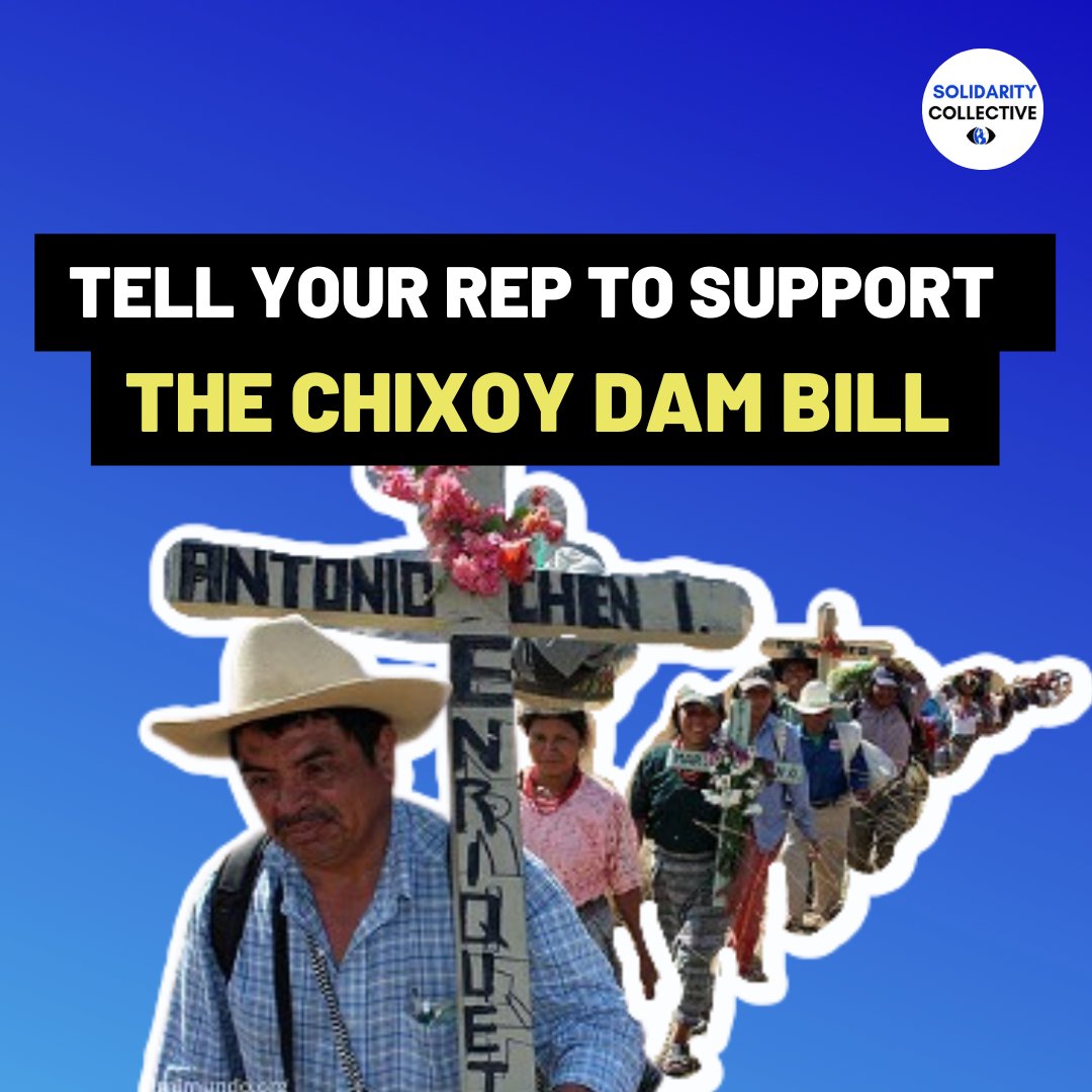 WfPSolidCollect's tweet photo. The U.S. is a major backer of the #WorldBank  &amp; other IFIs that finance projects like the #ChixoyDam in #Guatemala, that displaced 3,500 &amp; is implicated in the genocide of the Indigenous Maya Achi people. Ask your Rep to stand with affected communities👇
https://t.co/lPdwyk09Zk https://t.co/9IJNqhYkby
