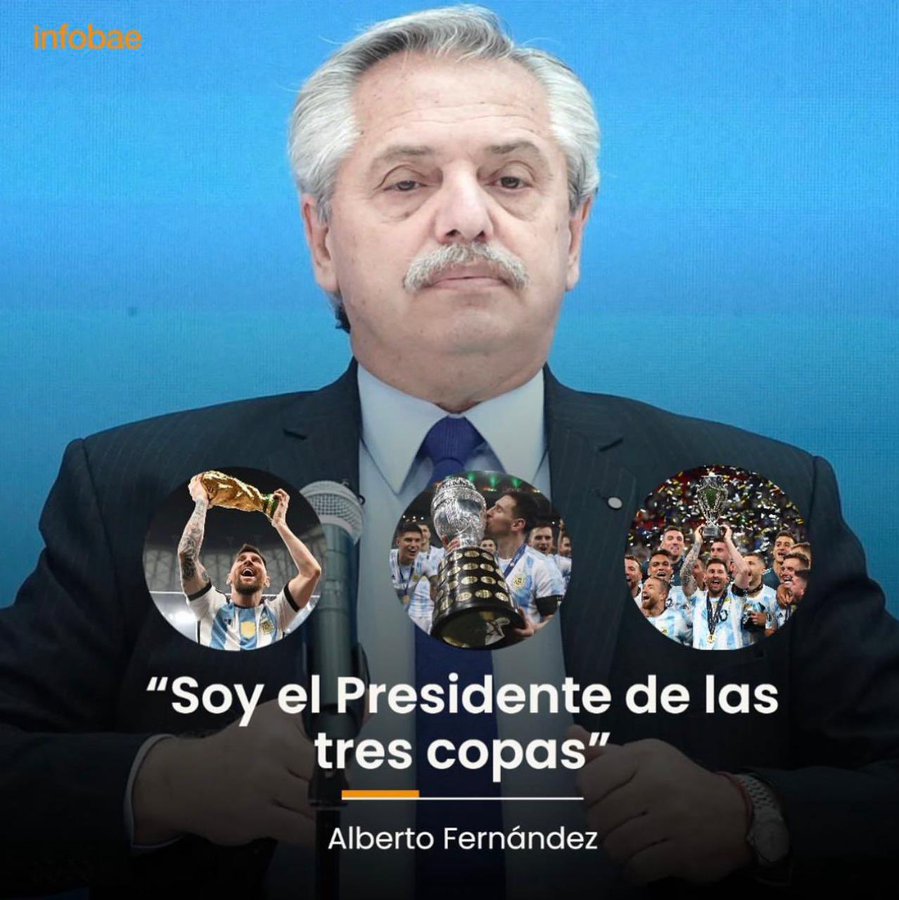 danilerer's tweet photo. Jamás será recordado por las 3 copas, será recordado por:

- El Robo d Vacunas
- La fiestita de Fabiola
- Los 130.000 muertos
- La cuarentena eterna
- Inflación récord
- Pobreza récord
- La falta de credibilidad en su palabra

Será recordado como EL PEOR PRESIDENTE DE LA HISTORIA https://t.co/4QsVs82lpl