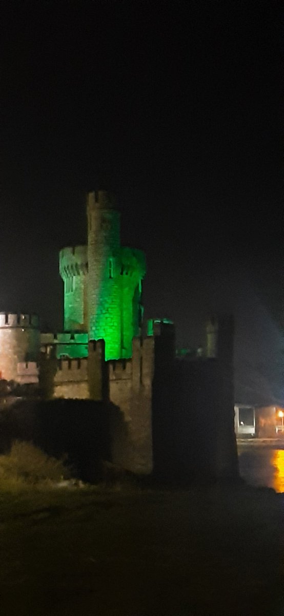 We're lighting up green here @blackrockcastle in support of a nation wide for @SamaritansIRL during the #LongestNight and #Samaritanslongestnight campaign. Spread the word.