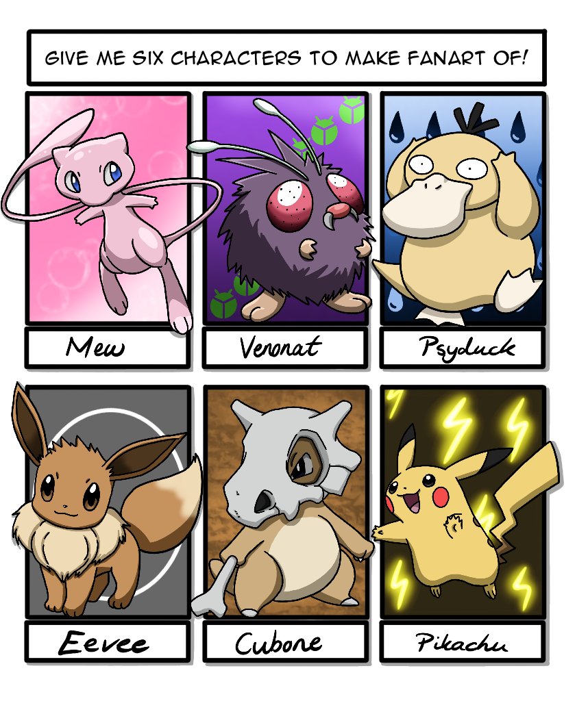 T_Meekle's tweet photo. a few of my favourite pokemon #Pokemon #fanart #SixFanartsChallenge https://t.co/JgUebIk2Mm
