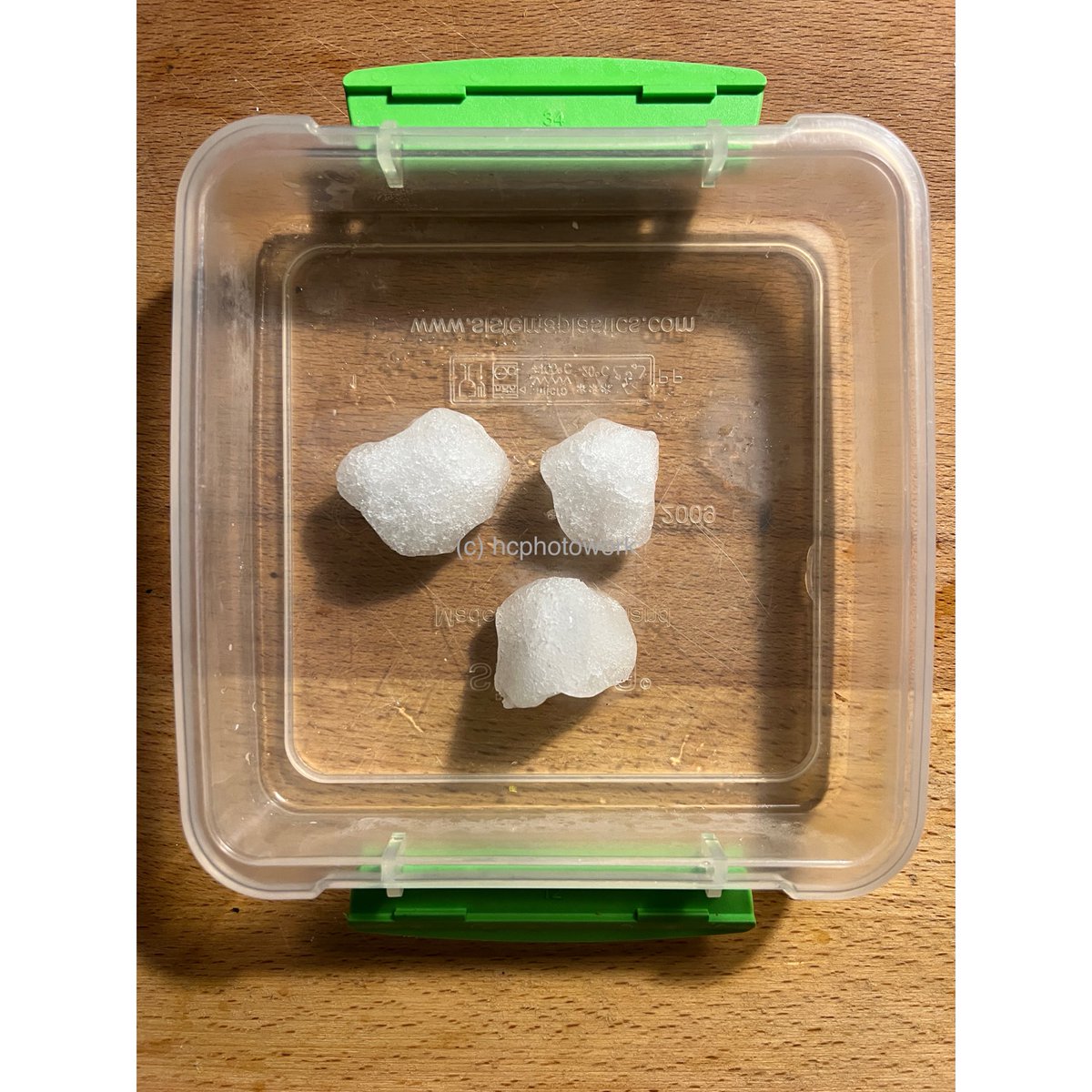 HelenCouchman's tweet photo. For anyone else missing the snow last week here are our pet garden snowballs. In the freezer to keep us feeling festive ❄️ #snowballs #snow #UK https://t.co/ZqEtm2pjWg