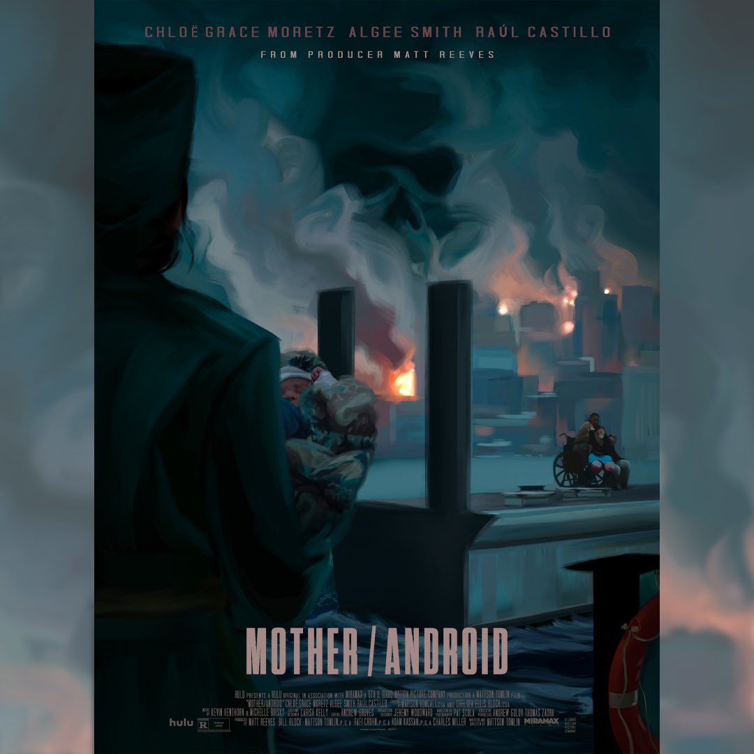 Hgillinghamm's tweet photo. (3/3) Here is the third and final poster for @mattsontomlin and his film MOTHER/ANDROID. It was such a pleasure to work on these three posters and I am very proud of each of these pieces. #motherandroid #alternativemovieposters https://t.co/mLmv9IQX9F