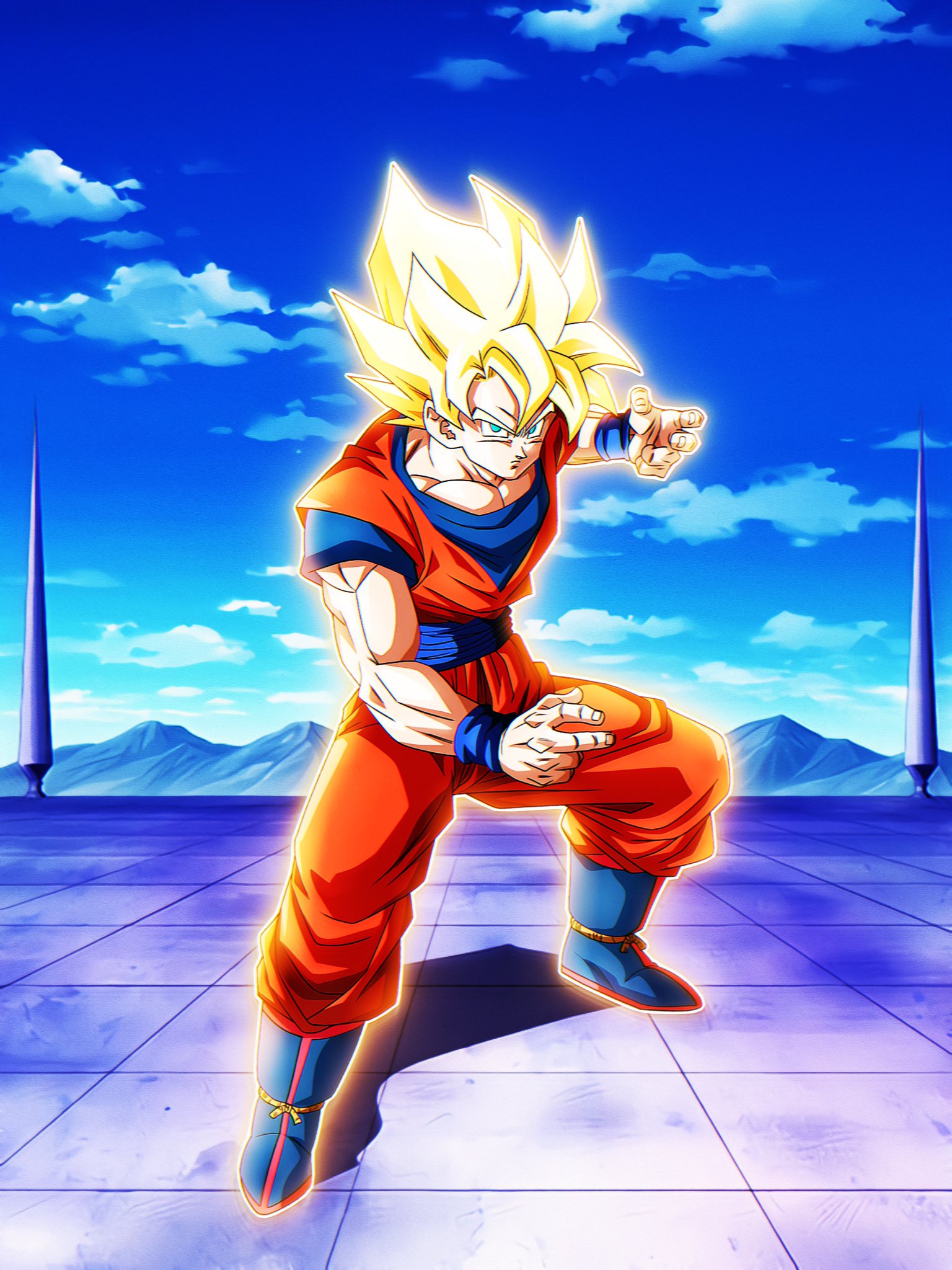 Goku ssj Blue 3 - Papel de parede Anime