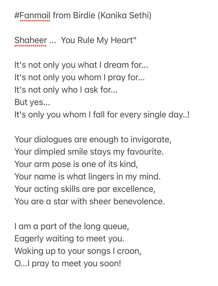 jaan_e_birdies's tweet photo. Shaheera #fanmail from kanishkasethi23 a birdie from Navi Mumbai @kaniskha231023 ( Insta Id)
Sending you lots of love ❤️
@Shaheer_S #ShaheerSheikh #jaan_e_birdies #Birdies #fanmails https://t.co/8hcjUQdJ8U