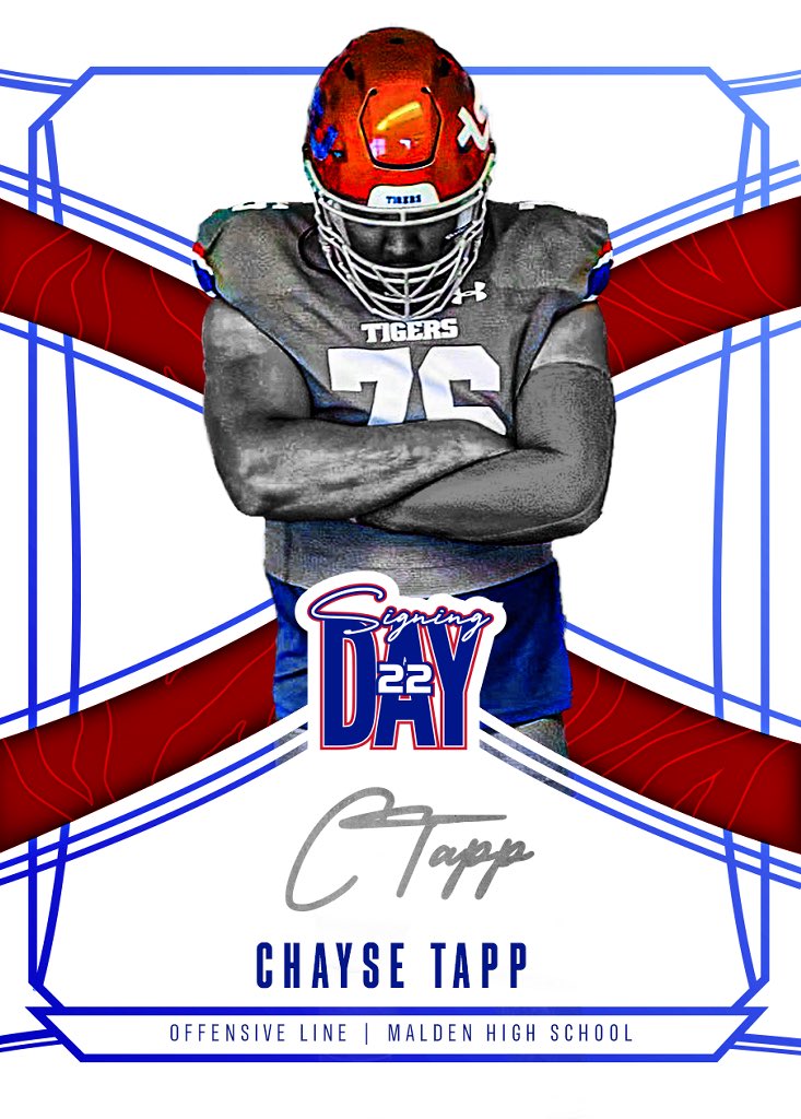 ChayseTapp's tweet photo. Officially a Tiger!!!! 
🐅🔵🔴 Roar City let’s get to work! https://t.co/xz7LuARE4S