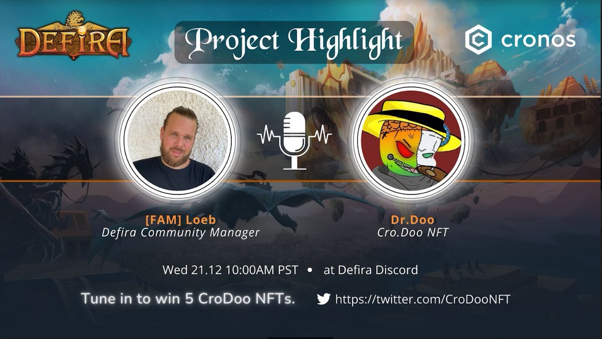 <a href="/Defiraverse/">tbd</a> x @CroDooNFT giveaway!!!!

YOU HAVE A CHANCE TO WIN 1 OF THE 5 CroDooNFTs!

PLEASE:
Like ❤️
Comment 💬
Retweet 🔄