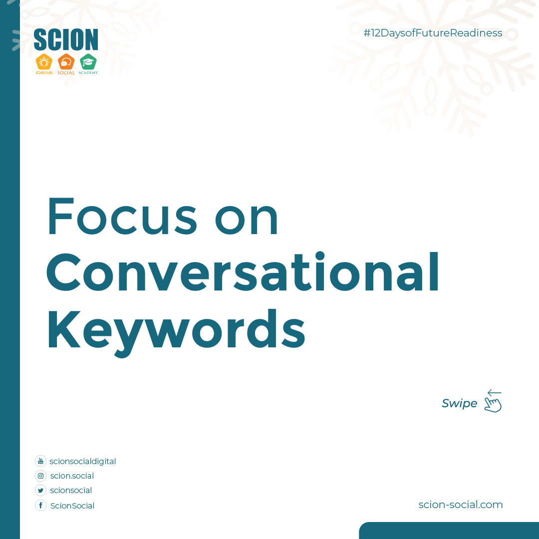 scionsocial's tweet image. In this dynamic environment with AI and Machine Learning touching every aspect of technology 2023 will see even more evolution. 
#digitalmarketing #digitalmarketingtips #12DaysofFutureReadiness #SEO #tips #ScionSocial
 #2/3