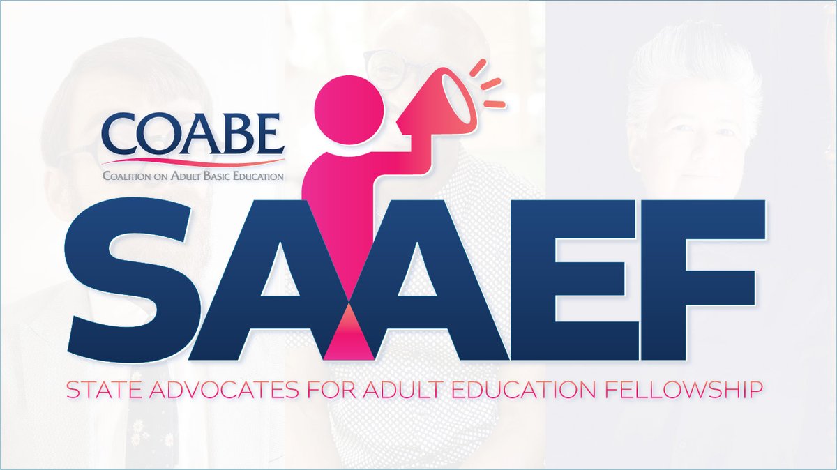 COABE is seeking activists and leaders to champion the cause of adult education WIOA Title II programs.

COABE's 2023 State Advocates for Adult Education Fellowship: mailchi.mp/coabe/saaef-40…

<a href="/CeoCoabe/">COABE CEO</a> #adultedu