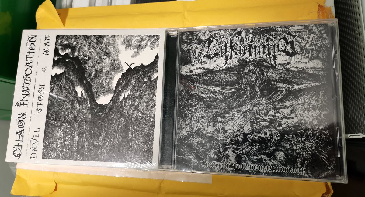 diegostl7's tweet photo. 🔥Nuevas Adquisiciones🔥
#ChaosInvocation #Lykaionas
#BlackMetal 🤘🏻😈🤘🏻 https://t.co/mGncKVAK8t