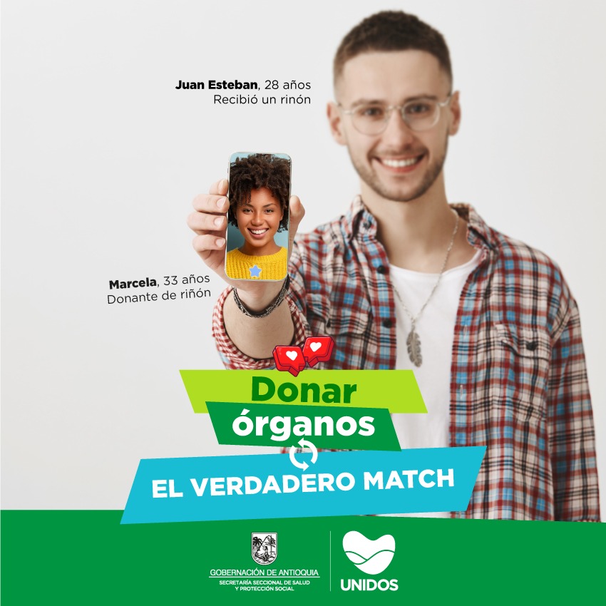 SaludAntioquia's tweet photo. En esta historia, la solidaridad💚 de una persona le brinda la oportunidad de vivir a alguien más🫂.

Donar órganos salva vidas💪🏻, #CuidarteEsCuidarnos. https://t.co/NJgq5IA0A0