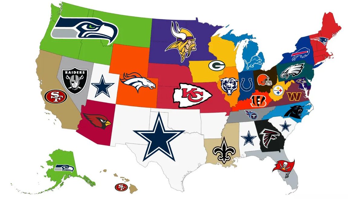 Sports_Retailer's tweet photo. Is your NFL team in a secured playoff position? 

#nfl #postseason #superbowl #nflpostseason #football #nfc #playoffrace #bestofthenfl #NFL #footballseason #superbowlvibes #shophere #shopnow #jerseys #whoyougot #usa #map #nflmap #gameday #footballseaon https://t.co/U5L3EbeN5m