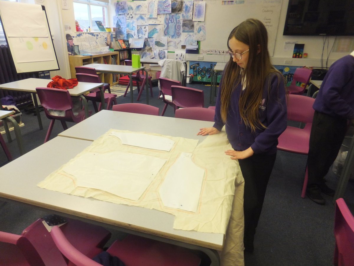 LinakerPS's tweet photo. @GreatBritishSewingBee @paddygrant Brilliant topic designing, creating our own paper patterns and hand sewing waistcoats! Lots of new skills developed. We're ready for a new sewing challenge! https://t.co/d56mAKh1Ao