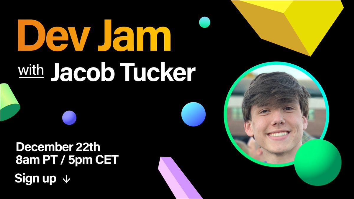 flow_blockchain's tweet photo. We're HYPED to spend some time with the one and only @jacobmtucker (of @emerald_dao fame) in our last Dev Jam of the year! 

Learn all about the Emerald City ecosystem and how it works, including FLOAT, Emerald Bot, Touchstone, and more!

Sign up to join: https://t.co/ccbh1k7dLd https://t.co/H7I8M4ql9W