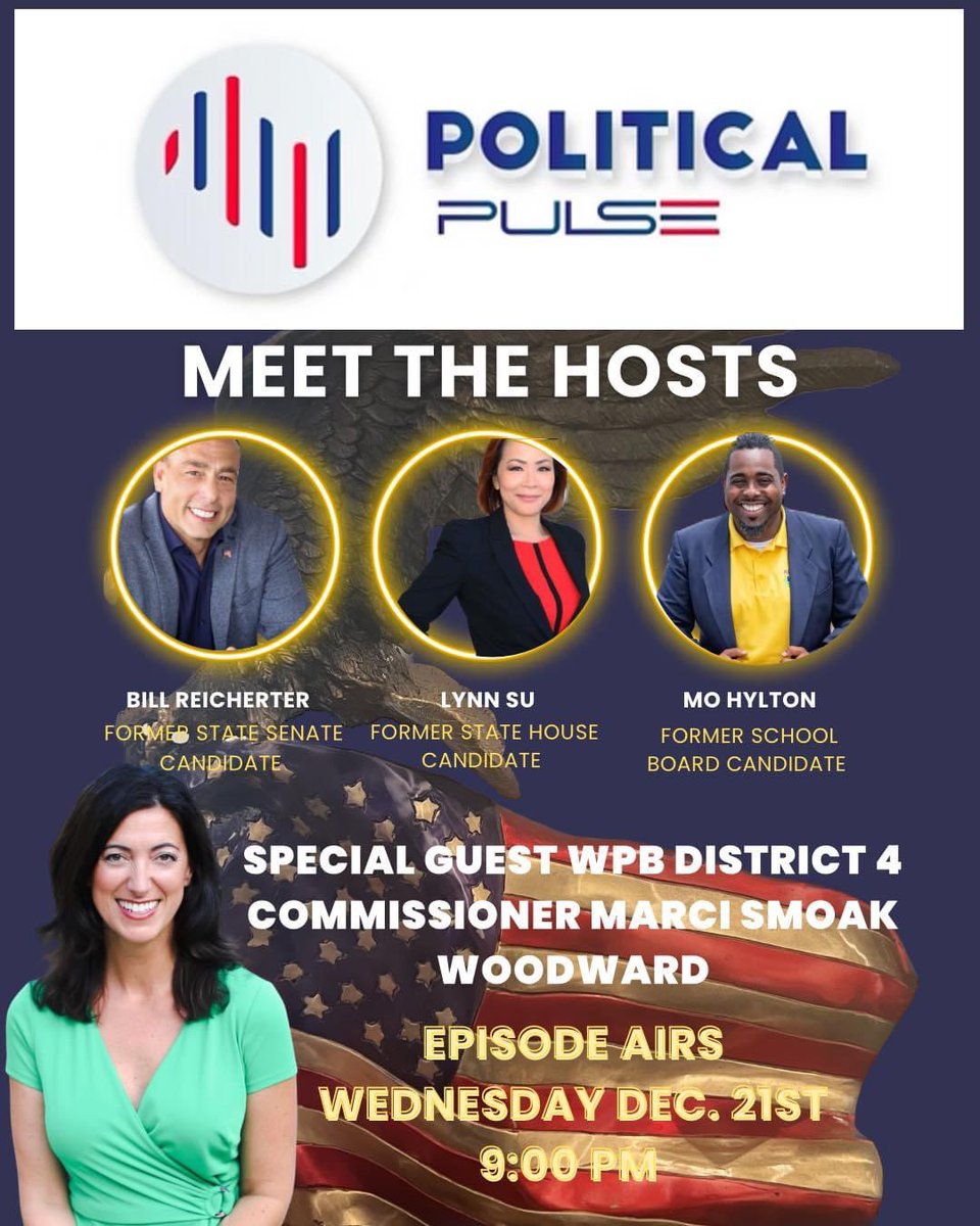 BrowardFirstGOP's tweet photo. Tune in tonight on YouTube with @PoliticalPulse2 @ReicherterBill https://t.co/VQUyLYeal9
