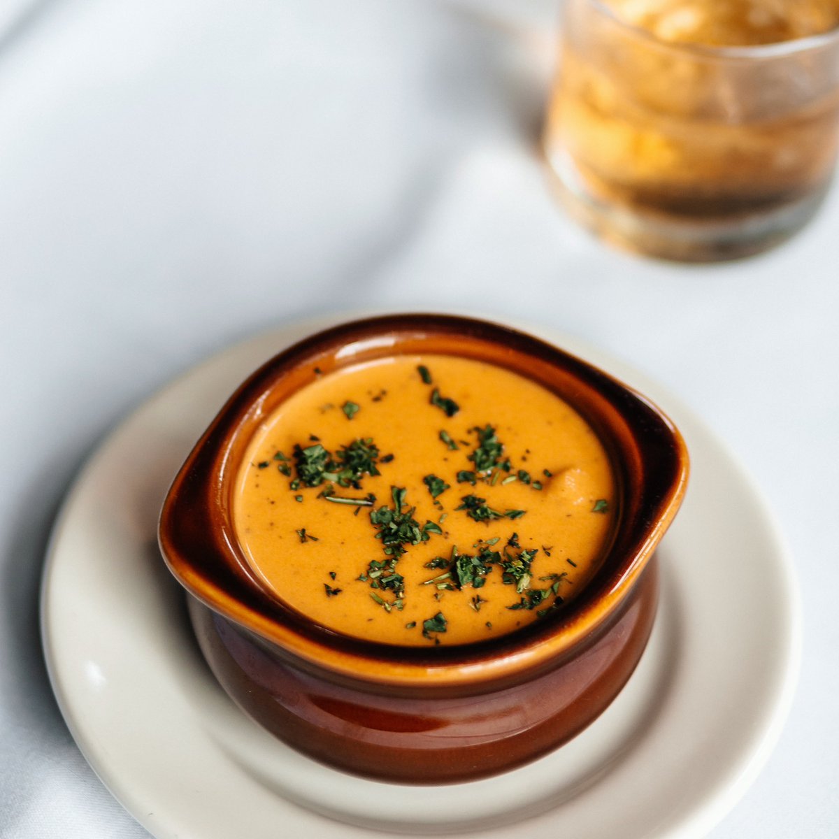 Creamy and delicious, our Lobster Bisque is sure to warm you up on these cold, winter days ❄️ 

#Letsprime #Lobsterbisque #Cheesy #Lobster #Foodie #Datenight #Downtown #Yum