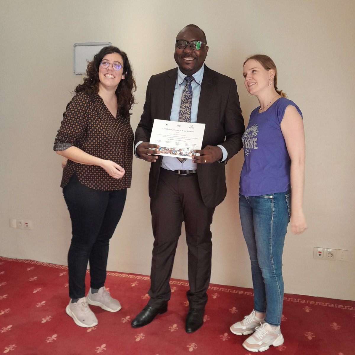 ZangueCarrel's tweet photo. I am very deligthed and honored to be part of this amazing even organized by @MerieuxFdn and @Anses_fr focused on bioinformatic tools for AMR bacterial detection using NGS. I am really grateful for the efforts made by our trainers to achieves the goals @Nouchka121 and Pauline. https://t.co/mrRO0qcFXP