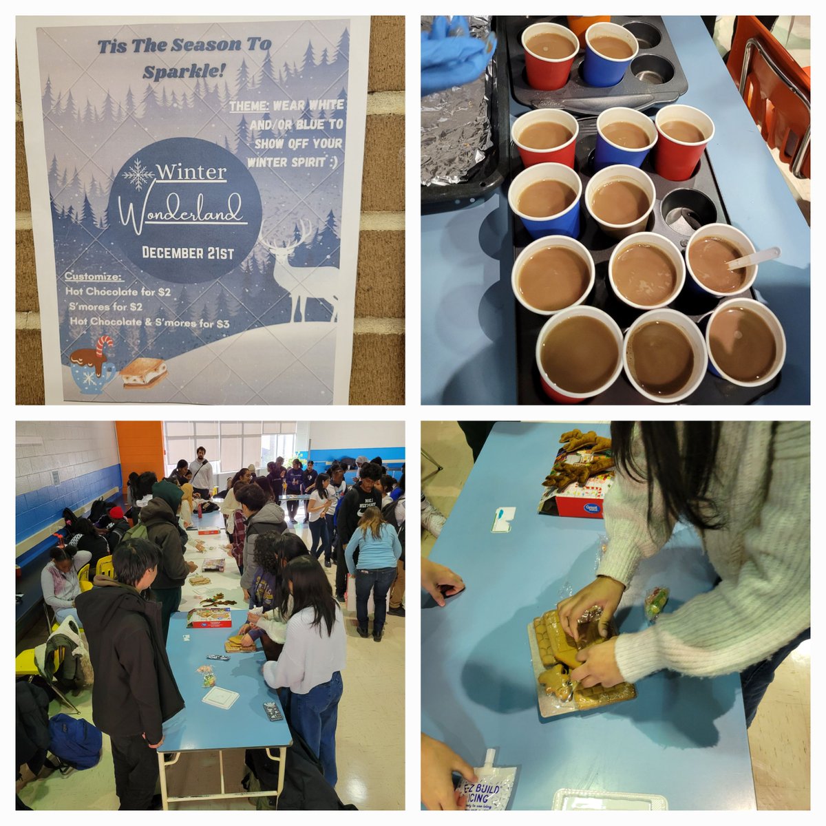 Jandu_Navjot's tweet photo. Happening Now @NorthAlbion_CI
Winter Wonderland: Tβis the season to sparkle!!
β¨βοΈβοΈπβοΈ
@l_tedoldi @Alijahangirtdsb @LC1_TDSB
#gingerbreadcontest #hotchocolate #holidayseason #schoolspirit https://t.co/KGkEdc4AyB
