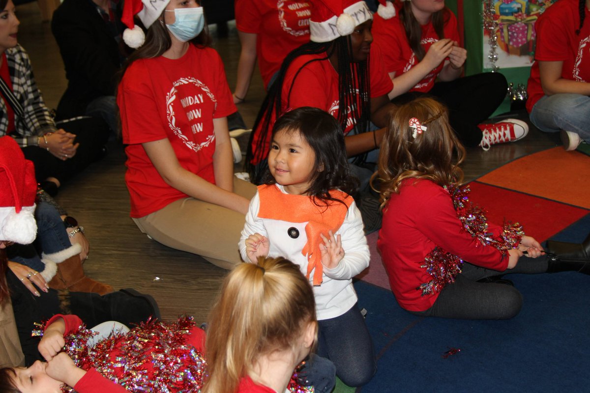 HawksSG's tweet photo. What an amazing opportunity for our ECE students to operate a preschool during the school day. Mrs. Bowe and her students put on a great holiday show today. #NCCVTWorks @ChadHarrisonSG @fhansonic #Hawklidays https://t.co/tuxcIhKWkX
