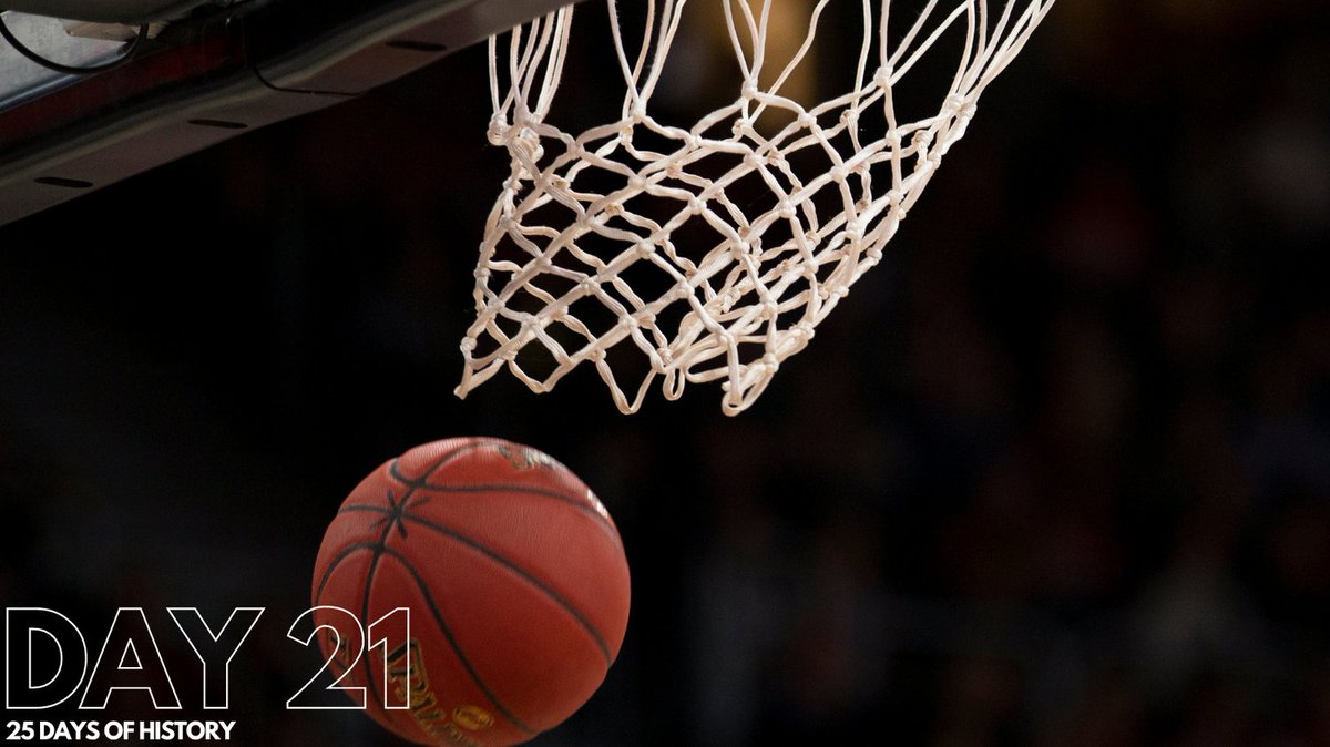 Day 21: In 1891 the first game of basketball was played. The game was played based on the rules by James Naismith. Naismith went on to become the first basketball coach at Kansas University, where he led the Jayhawks. #historicnewspapers #basketball #firstgame #kansasuniversity