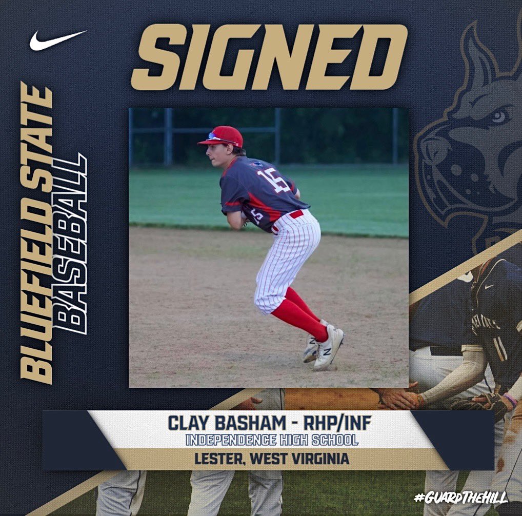 BSU_Baseball_'s tweet photo. Clay Basham
Lester, West Virginia
Independence High School
RHP/INF https://t.co/sKpXLirUf6