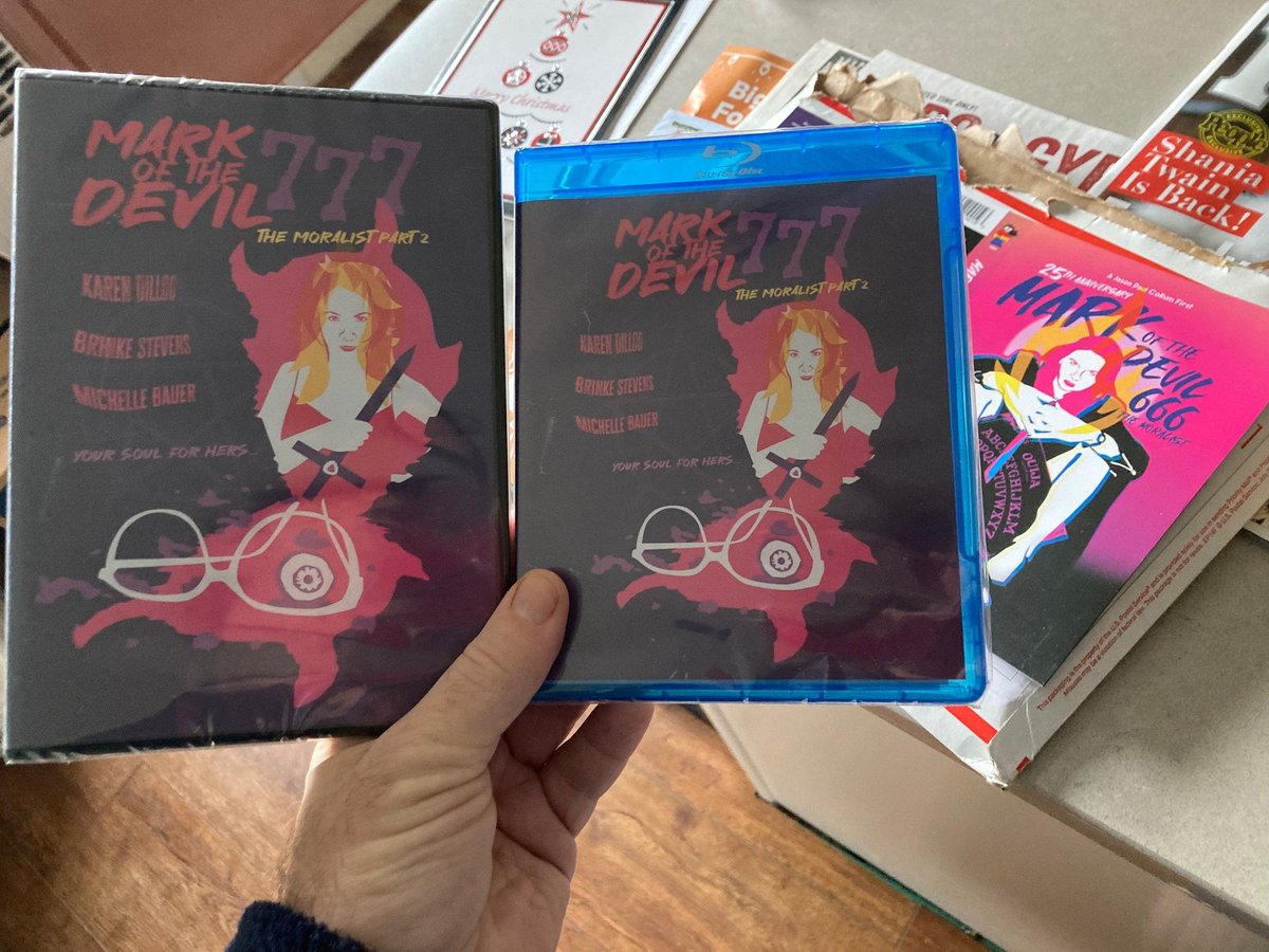 jasonpaulcollum's tweet photo. There literally is nothing like the sensation you get when you’ve worked on a project for a very long time, and you finally have the physical results in your hands! #happyday #markofthedevil777 #markofthedevil #makeflix https://t.co/Fk7w17qxww