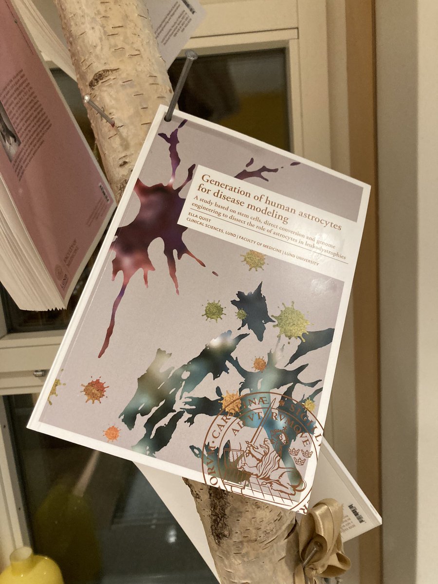 Today PhD student <a href="/ella_quist/">ellaquist</a> nailed her thesis! Old Swedish tradition to make the thesis available to the public. Congratulations, great job! Looking forward to the defense on January 19th!!