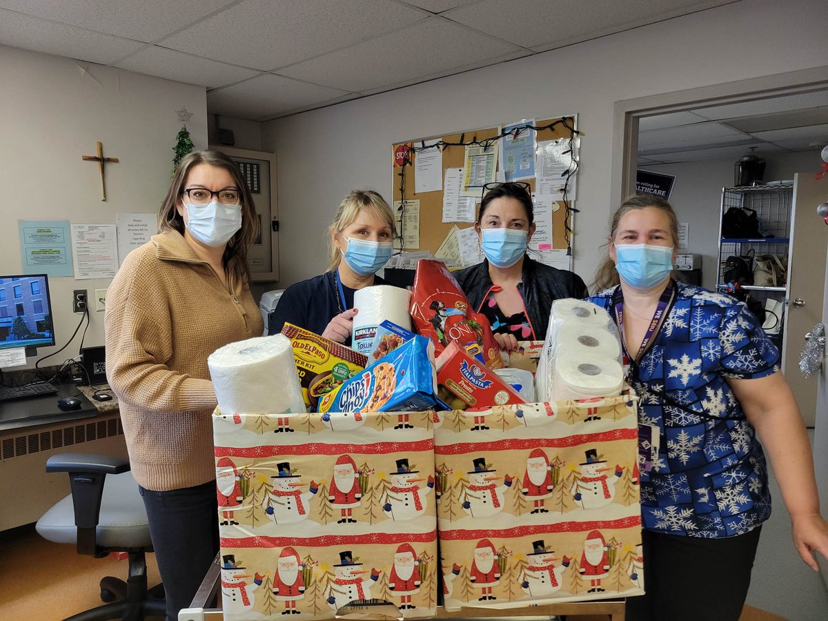Throughout the month of December, the HDS team has been collecting <a href="/communitycarest/">Community Care</a>'s most needed food items, gently used winter accessories &amp; new toys.

📸L-R: Trish, Cindy, Tanya &amp; Jamie from Unit 2 East