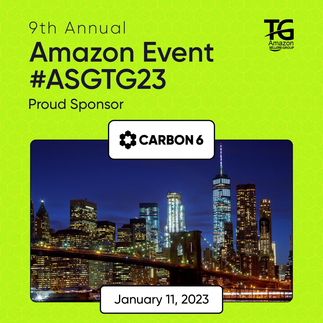 Carbon6io's tweet photo. We’re pumped to co-sponsor the first big seller event of the new year: #ASGTG23! 

Join us on January 11, 2023 for the 9th annual ASGTG event, featuring the best speakers and tips to crush 2023. 

Register now to make sure you don't miss out: https://t.co/w4aW75zfn7 https://t.co/JpzTx1BR6S