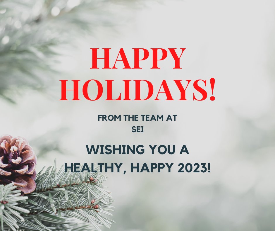 Happy Holidays from the team at SEI!