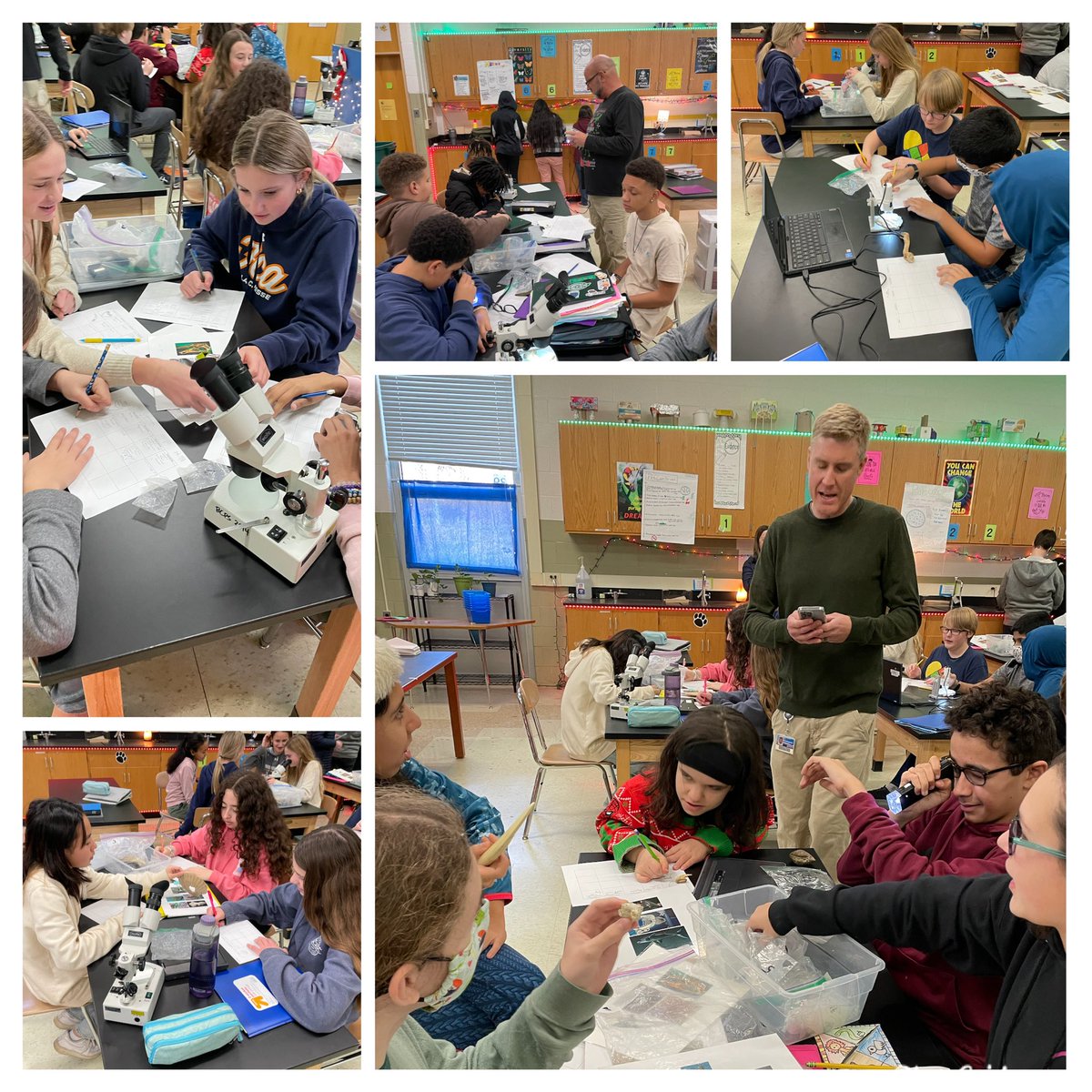 Lots of oohs and ahhs as 8th graders @CockeysvilleMS examined fossils with @joebird1000 and @budinger03 https://t.co/NDTD0PTGpS