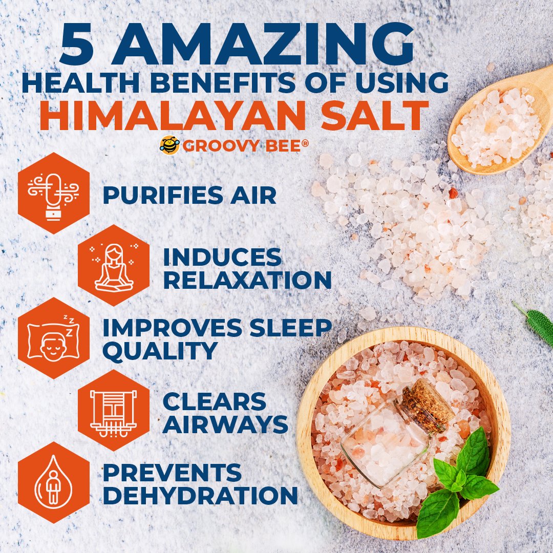 GroovyBeeReal's tweet photo. 5 Amazing health benefits of using Himalayan salt
#himalayansalt #saltbath #stressrelief #goodmedicine #healing #naturalhealth #treatment #detoxify #anxietyrelief #salt #pinksalt #healthyliving #healthylifestyle #wellness #goodfood #smartchoice #organic #naturalremedies https://t.co/HIJjcmDyGh