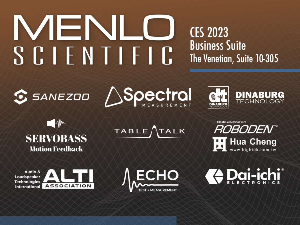 MikeKlasco's tweet photo. MENLO SCIENTIFIC returns to CES 2023 with its demo/ meeting suite. The Venetian, suite 10-305.
Same suite for the last 10 years! Always New Exciting Business and Opportunities!

https://t.co/fYWdHECQFz
#audiomaterialsscience #engineeringsuccess #menloscientific https://t.co/CMTQlQ1w3N